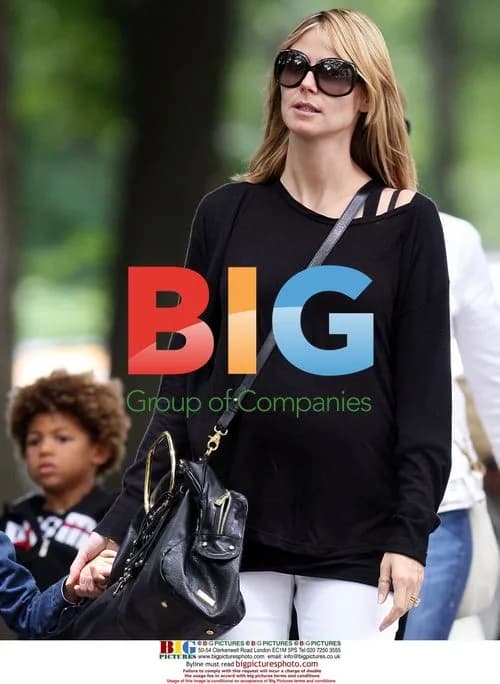 Heidi Klum and family in Central Park