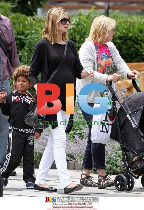Heidi Klum and family in Central Park