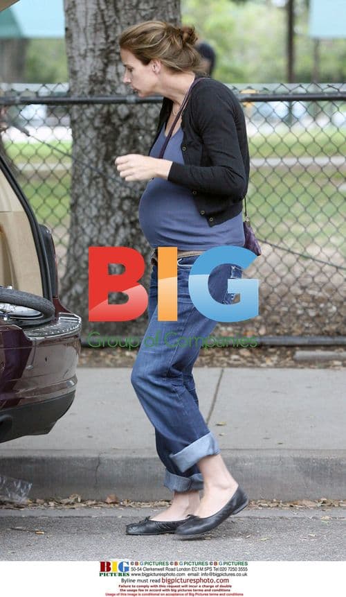 Rachel Griffiths and family at park