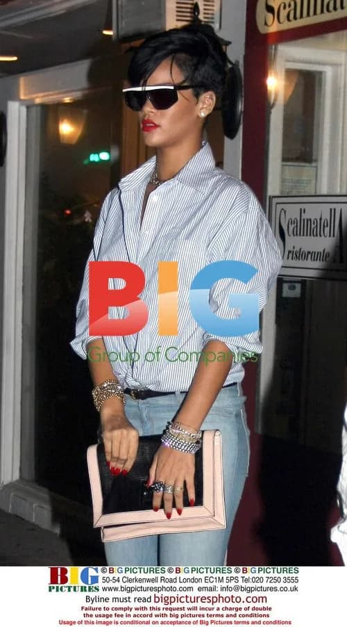 Rihanna leaving restaurant in NYC
