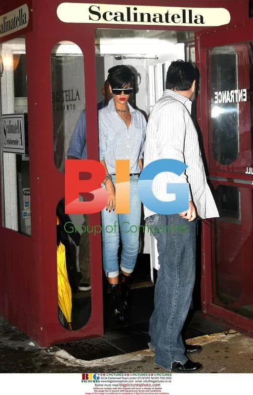 Rihanna leaving Scalinatella Restaurant in NYC