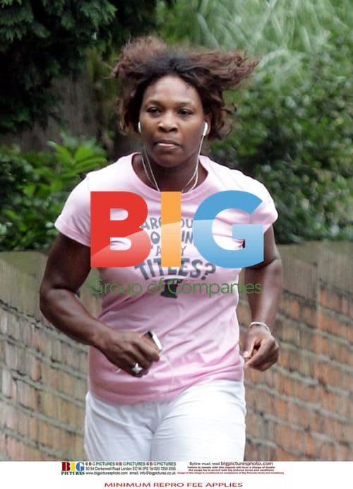 Serena Williams Jogging at Wimbledon