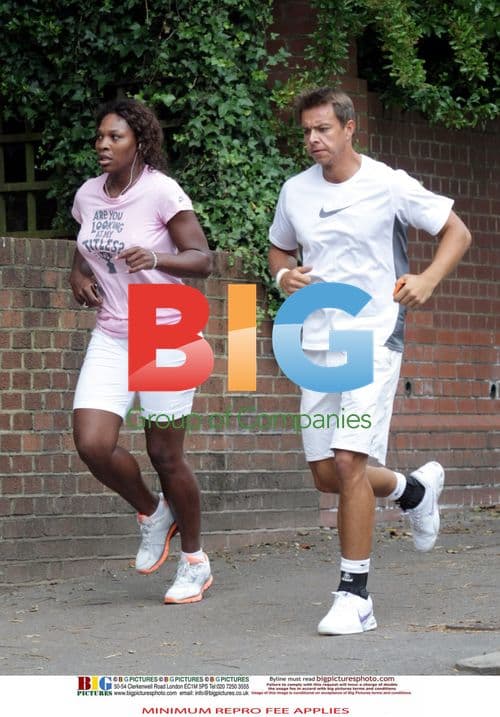 Serena Williams Jogging in Wimbledon