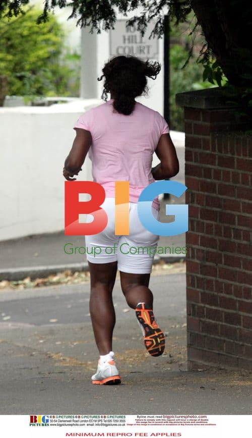 Serena Williams Jogging in Wimbledon