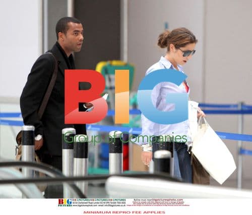 Ashley and Cheryl Cole at Airport