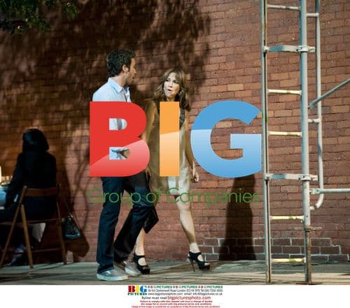 Jennifer Lopez films 'The Back-Up Plan' in Pasadena