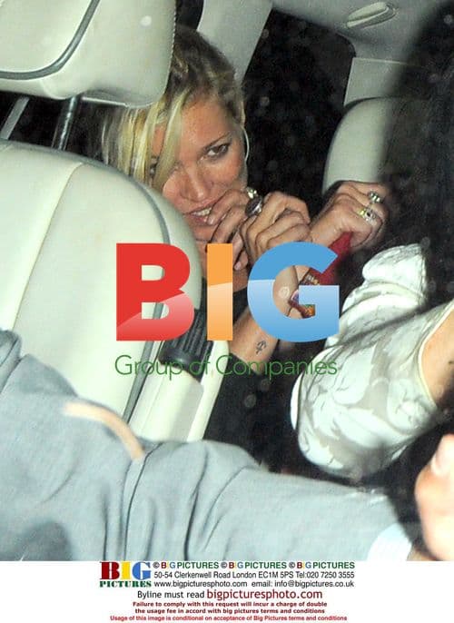 Kate Moss Leaving Cafe De Paris