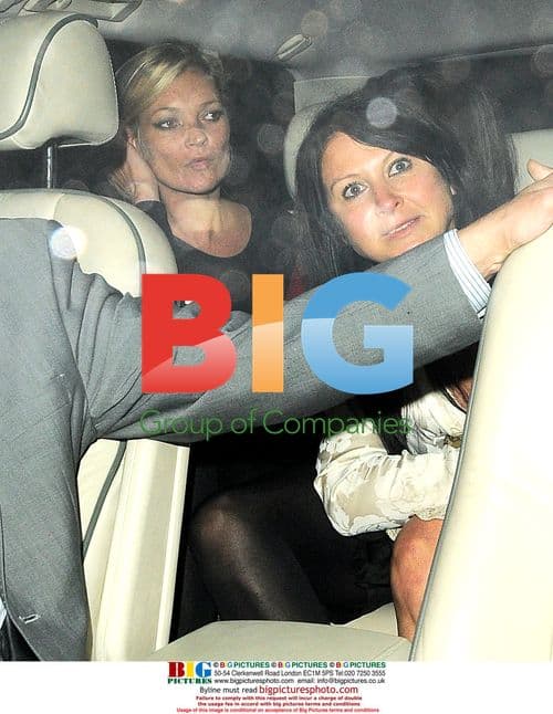 Kate Moss Leaves Cafe De Paris at 3:30am