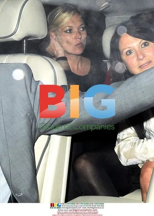Kate Moss Leaves Cafe De Paris at 3:30am