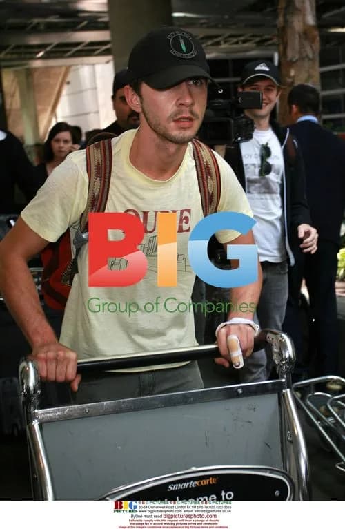Shia LaBeouf arrives at LAX