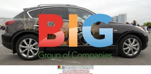 Art car display at Moscow festival