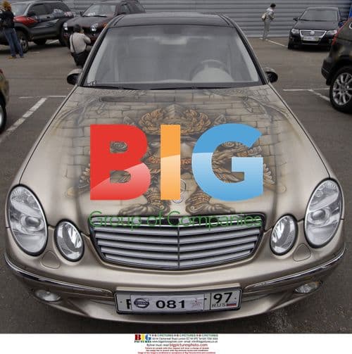 Art car displayed at Moscow festival