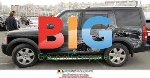 Art car displayed at Moscow festival