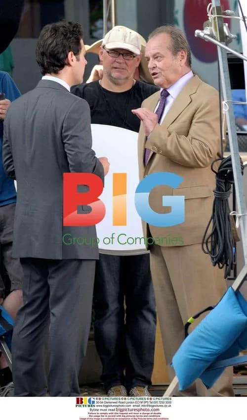 Paul Rudd and Jack Nicholson on film set in DC