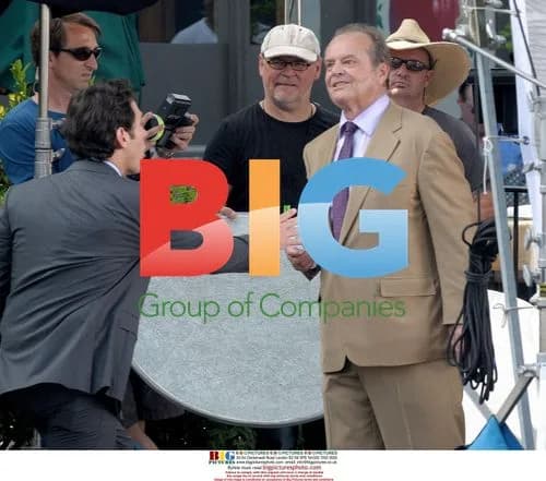 Paul Rudd and Jack Nicholson on the set of "How Do You Know"