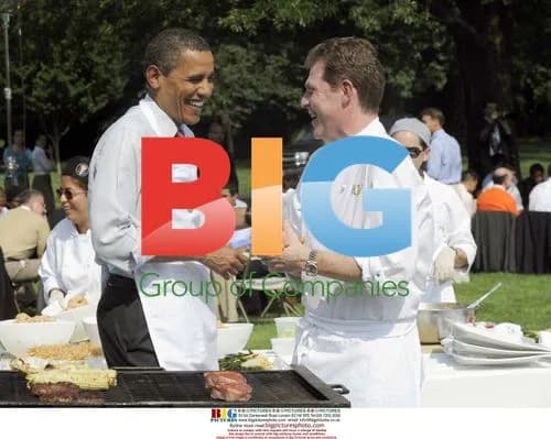 Obama Hosts Outdoor BBQ with Chef Bobby Flay