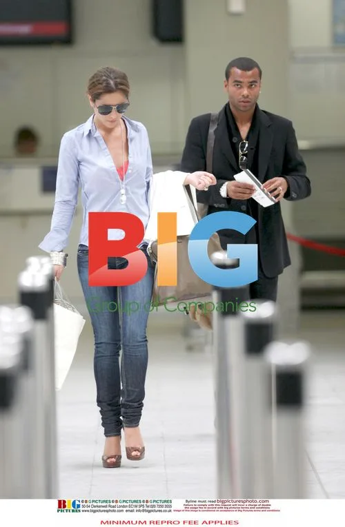 Ashley and Cheryl Cole at airport after break