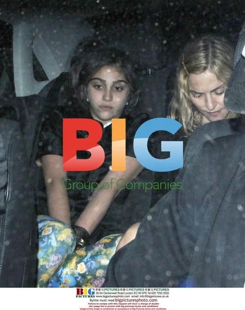 Madonna and Lourdes Leaving Kabbalah Centre