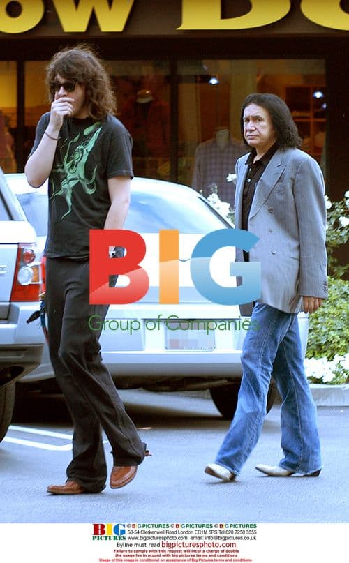 Gene Simmons and son Nick out for Father's Day