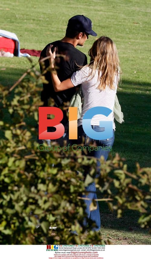 Tom Brady and Gisele Bundchen at Santa Monica Park