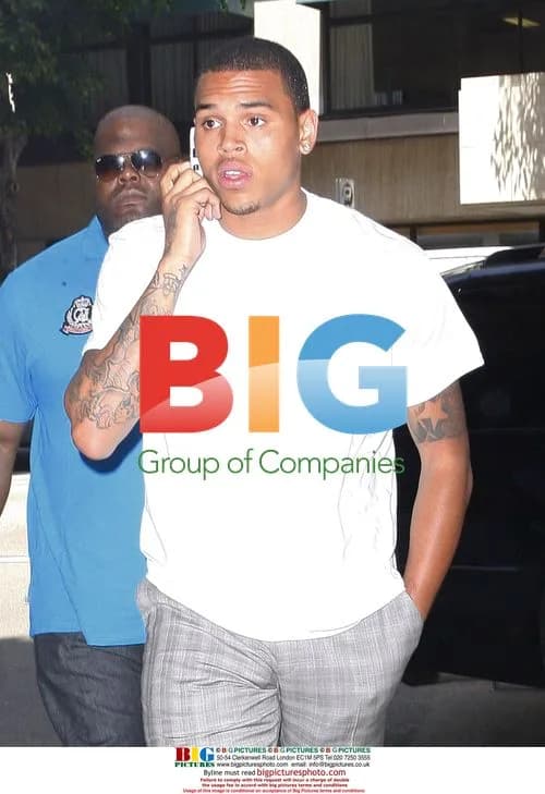 Chris Brown arrives at lawyer's office before court case
