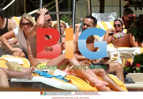 Frank Lampard and Michael Greco Poolside in Las Vegas