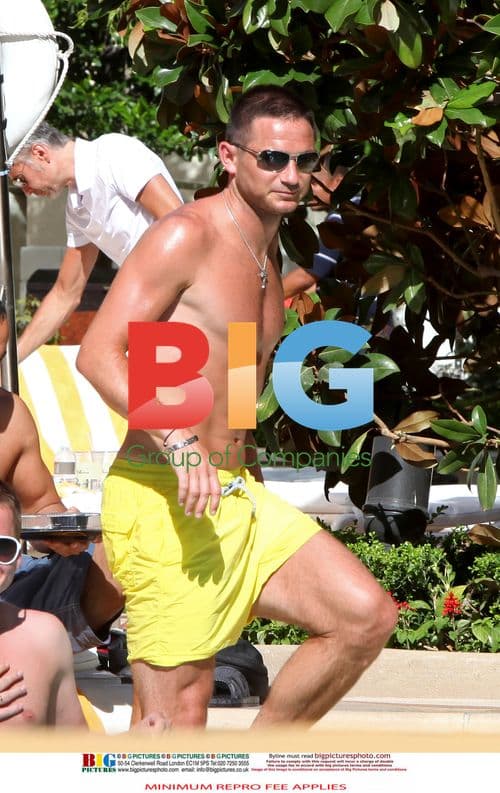 Frank Lampard and Michael Greco Relaxing at Encore Hotel