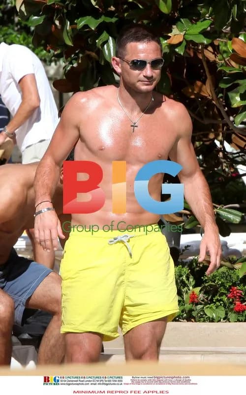 Frank Lampard and Michael Greco at Vegas Pool