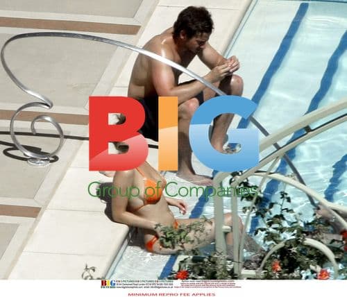 Kelly Brook and Danny Cipriani Poolside in US