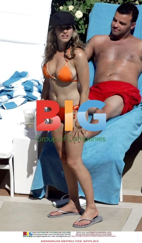 Kelly Brook and Danny Cipriani Poolside in the US