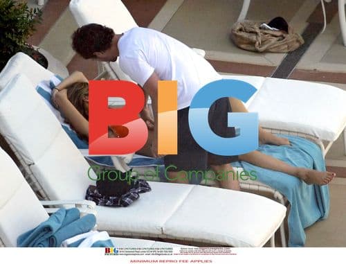 Kelly Brook and Danny Cipriani Poolside in the US