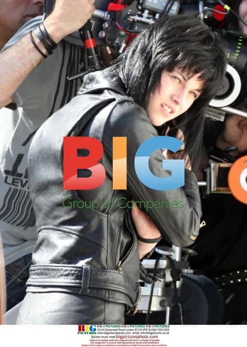 Kristen Stewart on set of The Runaways