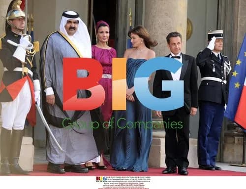 Sarkozy and Bruni-Sarkozy Welcome Qatari Emir