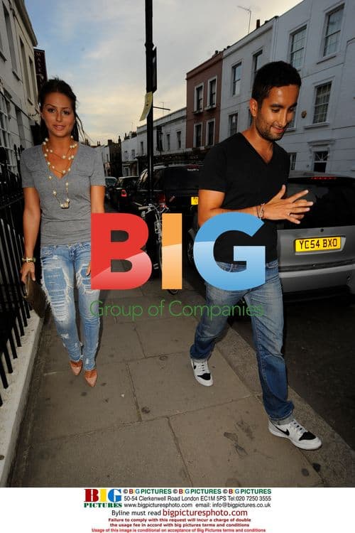 Saskia Boxford Leaving Fin's Fiesta with Mystery Man