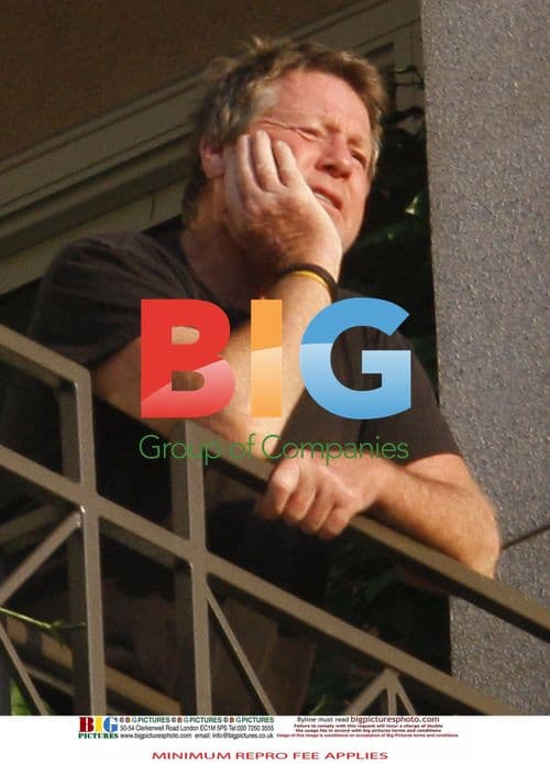 Ryan O'Neal and Alana Stewart on Farrah Fawcett's Balcony