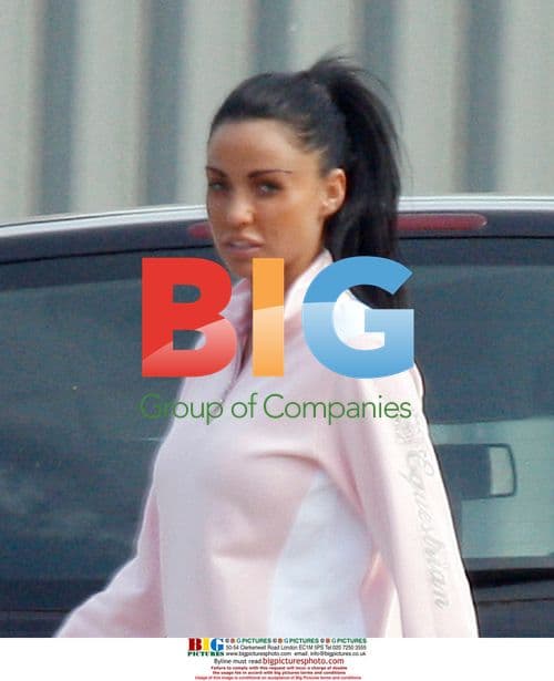 Katie Price at her stables near Brighton