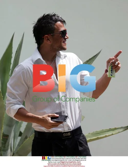 Peter Andre Returns Home in Hove