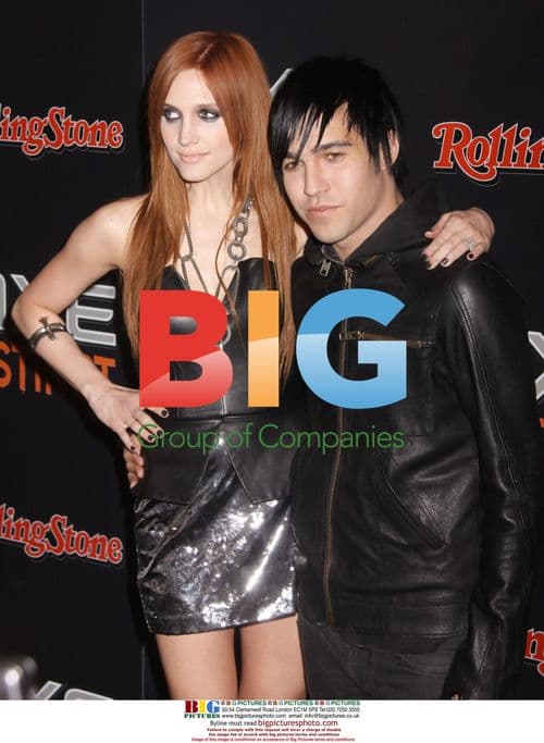 ASHLEE SIMPSON-WENTZ and PETE WENTZ at 'Power of Leather' party