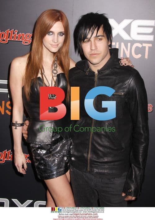 ASHLEE SIMPSON-WENTZ and PETE WENTZ at 'Power of Leather' party