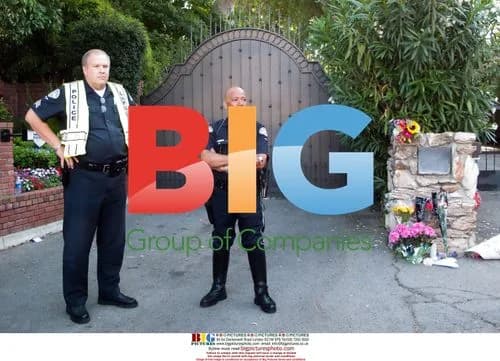 Fans gather outside Michael Jackson's home