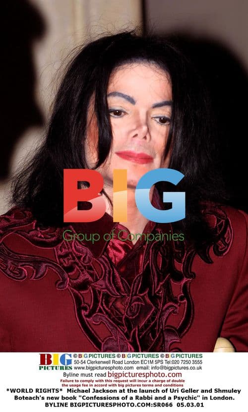 Michael Jackson at book launch in London