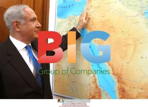 Benjamin Netanyahu in his office