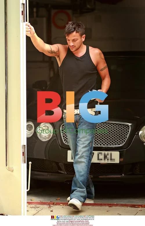 Peter Andre at his new rented home