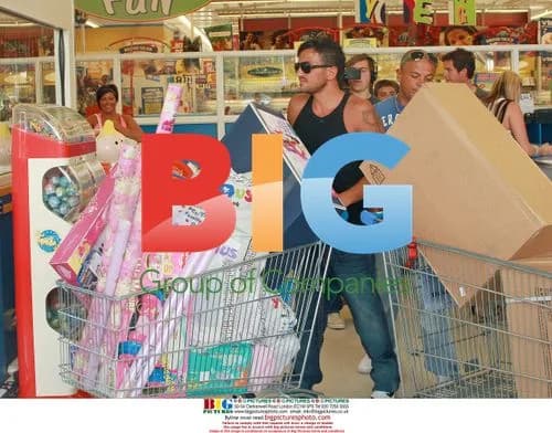 Peter Andre goes shopping at Toys R Us