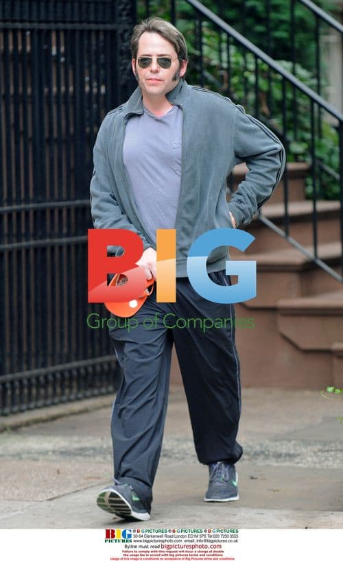 Matthew Broderick takes morning stroll