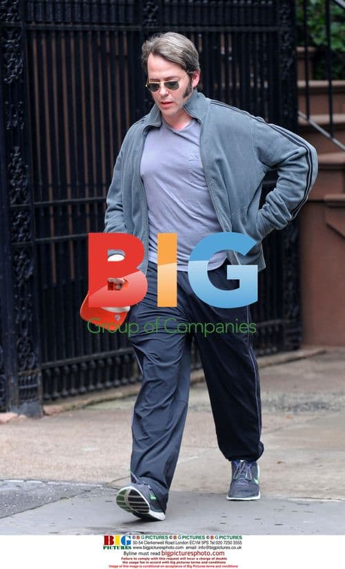 Actor Matthew Broderick on morning stroll