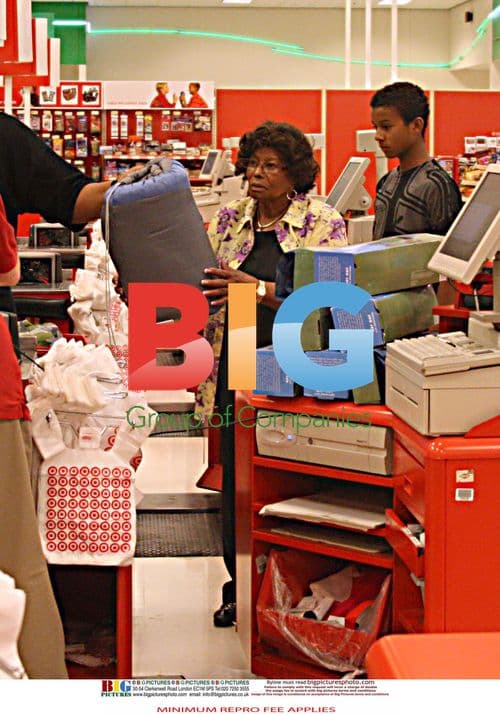 Katherine Jackson shopping at Target