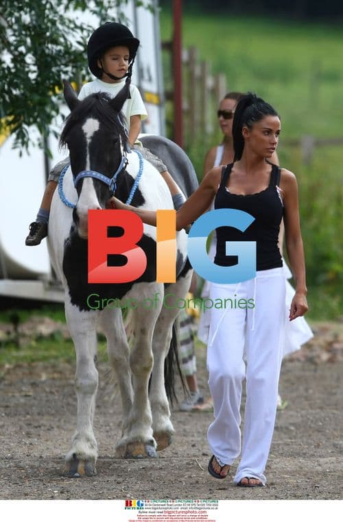 Katie Price's family horse riding