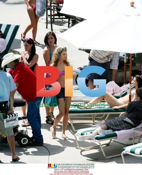 Actresses Filming 90210 at Hotel Pool