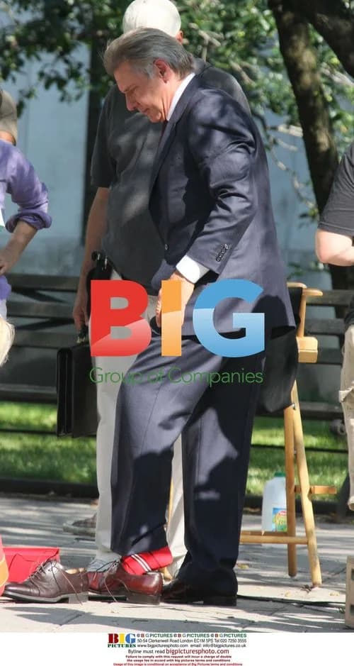 Harrison Ford on the set of "Morning Glory"